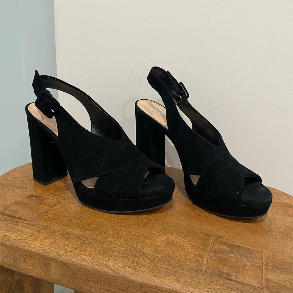 Black Suede Heel